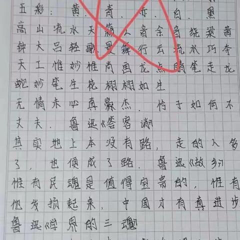 语文学习——乔官镇北岩小学六年级二班