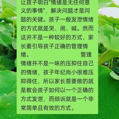 通辽市交通小学二年五班 第十九期——如何做好家庭教育中的情绪管理