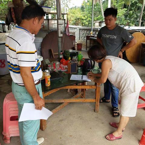 安罗村委会组织“两不愁三保障”突出问题排查暨扶贫对象“回头看”入户调查