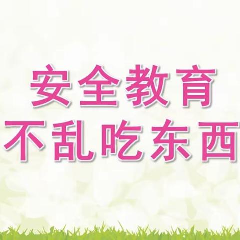 轿子山幼儿园中一班安全教育——《不乱吃东西》