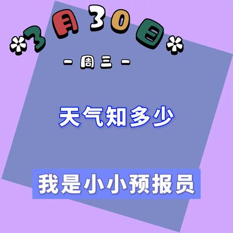 烟台市市级机关幼儿园—海豹班 3.30 “天天”向上