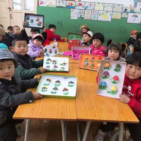 六巷乡中心幼儿园中班“创意蛋壳纸手工画”活动简讯