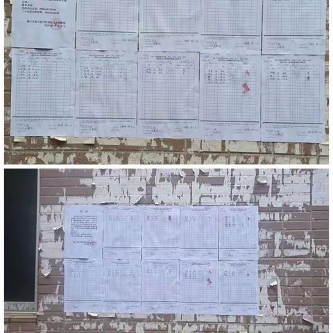 林冰涛工作组到美兰上村张贴公示片区11地块海关项目涉征的青苗及地上附属物清点表。