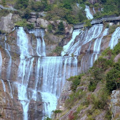 天台山大瀑布 琼台仙谷