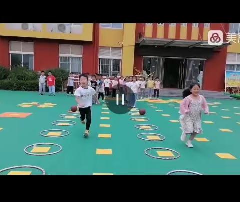 接力种土豆——垛庄中心幼儿园大二班户外活动