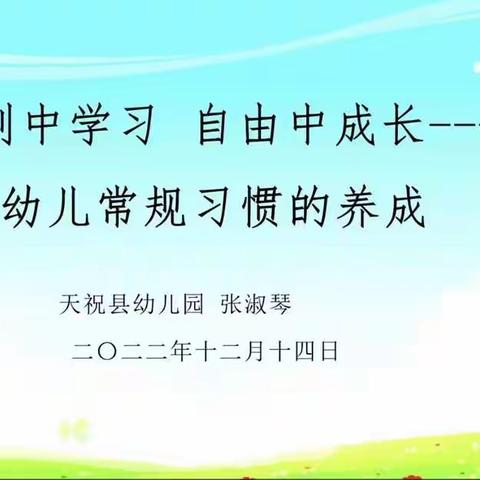 示范引领齐分享 联盟携手共成长——天祝县幼儿园“云研讨”活动（四）