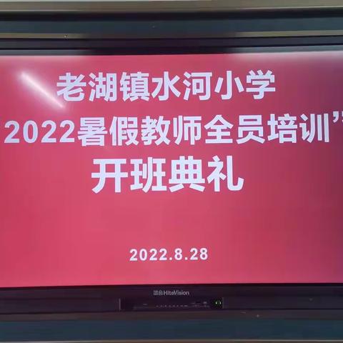 站在新起点   迎接新挑战--老湖镇水河小学认真开展暑假全员培训