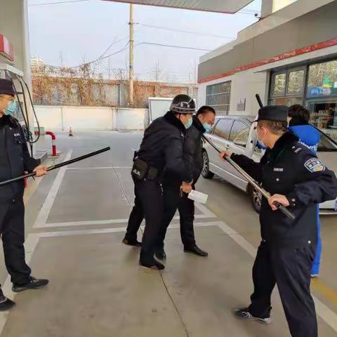 元旦安保   Fk先行——燕山路派出所开展Fk防暴应急处突练兵