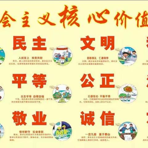 中一班开展“社会主义核心价值观”主题教育活动