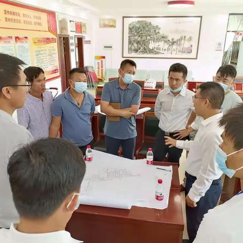 郭玄伟副区长到北岭村召开美丽乡村配套生活污水现场办公会议