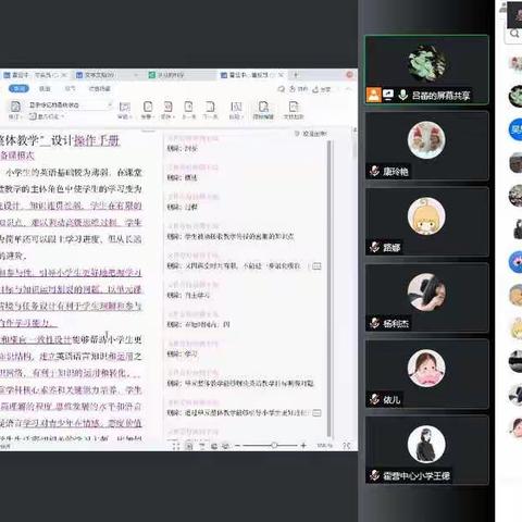 霍小协同创新项目活动之纲要修改与反思交流