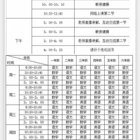 停课不停学  我们在努力——汉江小学六年级数学组