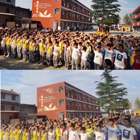 最美开学季 扬帆起航时——记滦镇街道西留小学2021年秋季开学典礼剪影