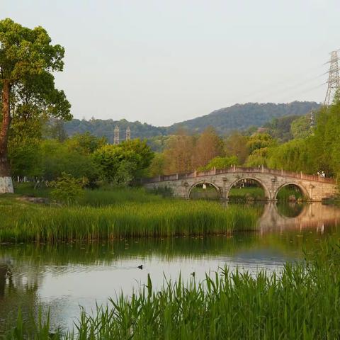 杭州 湘湖日落