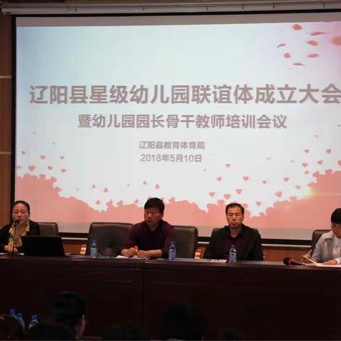 辽阳县星级幼儿园联谊体成立大会暨幼儿园园长骨干教师培训会议！