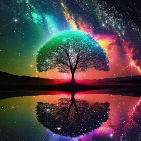 《夜里后庭闲赏》——梁福豪