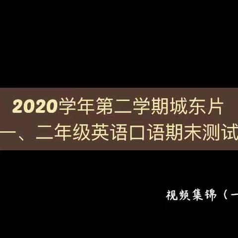 城东教育指导中心英语一、二年级  口语测试剪影（期末篇）