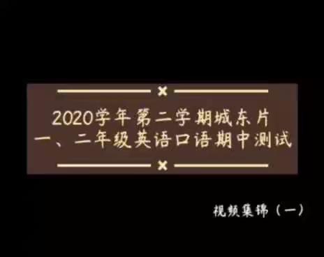 城东教育指导中心英语一、二年级阶段性口语测试剪影