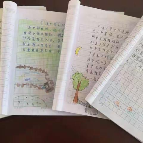 塔屯小学三年级古诗文配画活动欣赏