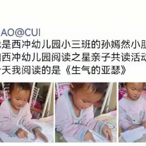 幼儿园小三班亲子绘本阅读分享活动