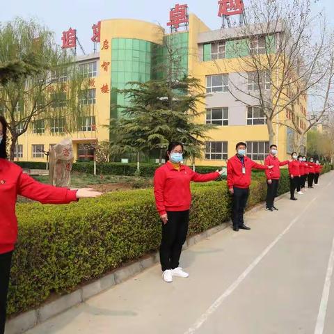 校园防控重于山  实景演练筑防线 ——唐县六一小学开展2020年春季开学模拟演练