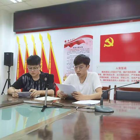 沙泘沱村团支部组织关于习近平总书记在七一大会上讲话的研讨学习