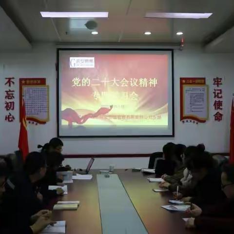 延安市城市综合管廊管理有限责任公司组织学习党的二十大会议精神