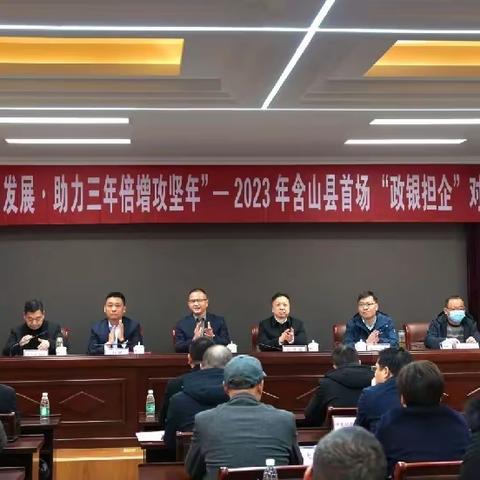 夏力行长出席2023年含山县首场“政银担企”对接会