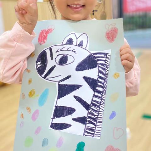 春田花花幼儿园美术延时托管班—《斑马🦓》