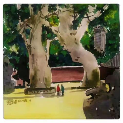 边走边画一一罗进玩水彩之二