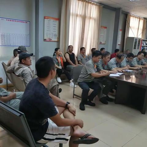 技术部流机召开2019年5月份班组会