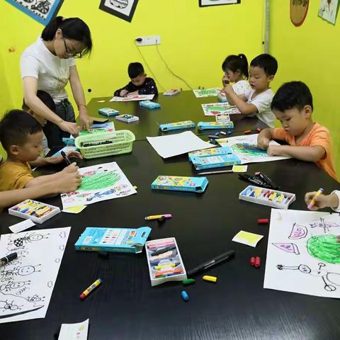 童创美术米罗班暑期课程完美结束啦