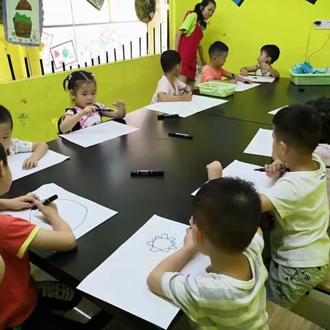 童创美术米罗班暑期课程完美结束啦