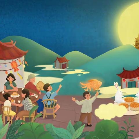 月儿圆圆赏月景，诗情画意寄相思————中秋节主题微作业