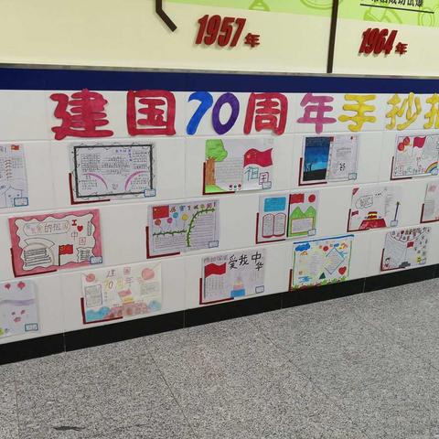 克东县实验小学校园艺术节之建国70周年手抄报展