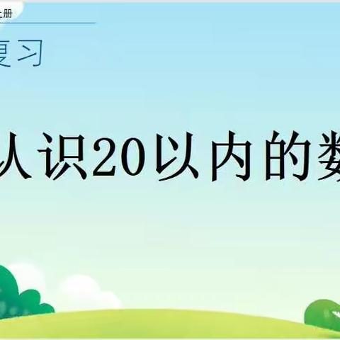 12月22日数学小任务：总复习之认识20以内的数