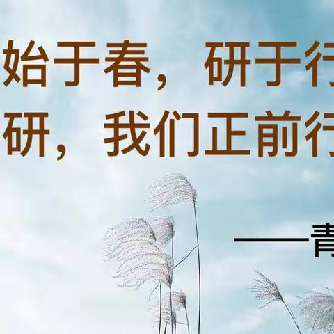 初春风光好，教研正当时———新建区望城镇青西学校