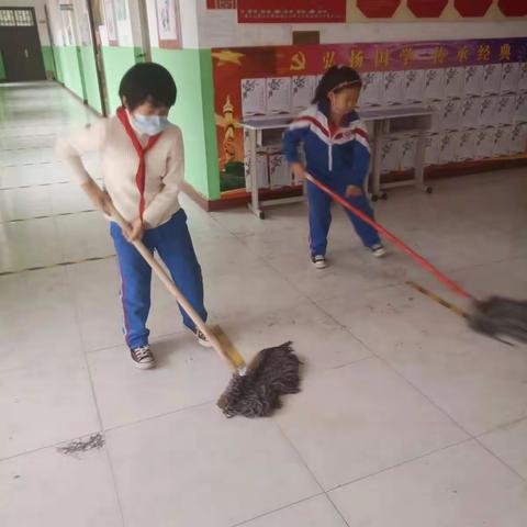 可爱的孩子们第一次大扫除