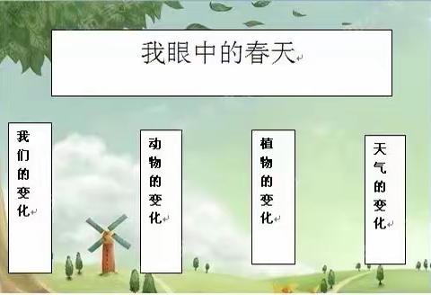 我眼中的春天——中二班班本活动课程