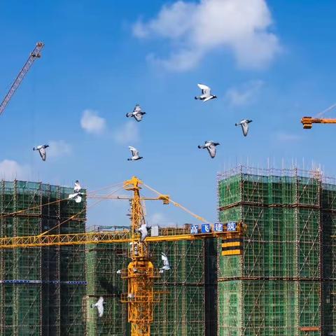 烧烤模式下的建筑工地