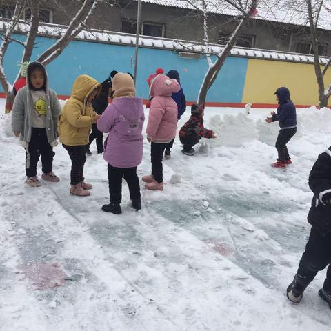 2020的最后一场雪与大三班小朋友的约会