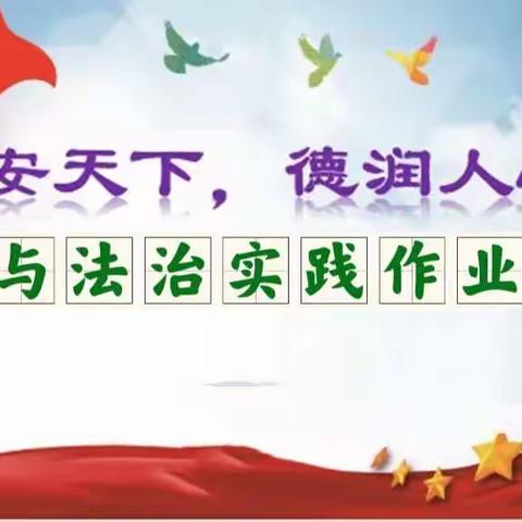 德润人心，法安天下--第四实验学校道德与法治实践作业展评活动
