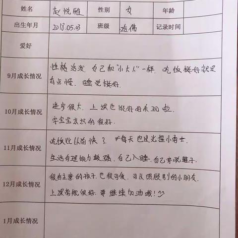 “收获快乐，见证成长”金桥国际幼儿园赵悦雅小朋友期末总结