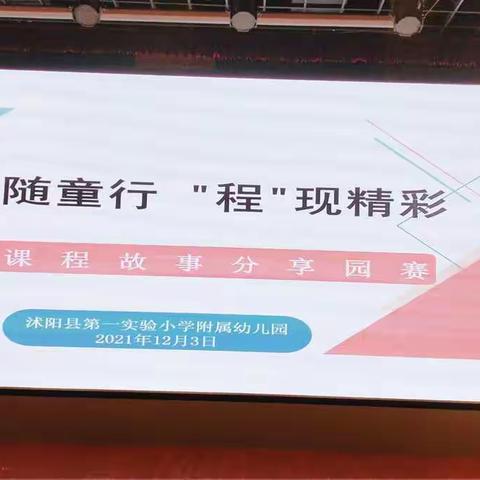 “课”随童行“程”现精彩     班本课程故事分享园赛
