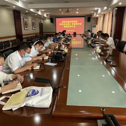 中共安阳高新技术产业开发区建设管理局（综合执法局）支部委员会召开了党支部委员会换届选举大会