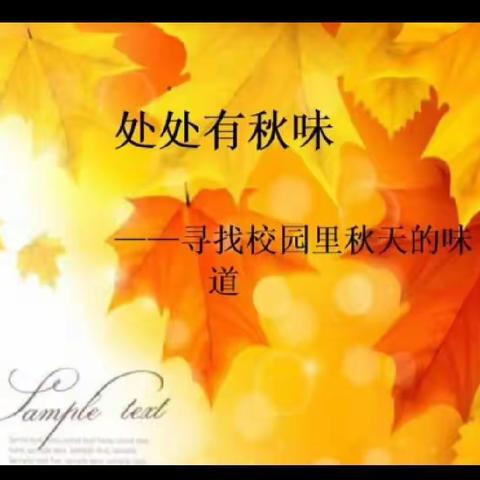 秋天的校园里朗朗的读书声，响亮的口号，端正的坐姿，为秋天的校园增加了活力，带你去看秋天的校园。