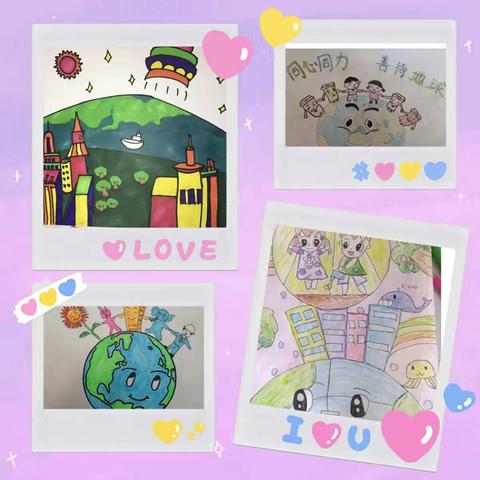 “桥西教育疫情防控”之建胜路小学|停课不停学 ——美术课“同心同力，善待地球！”