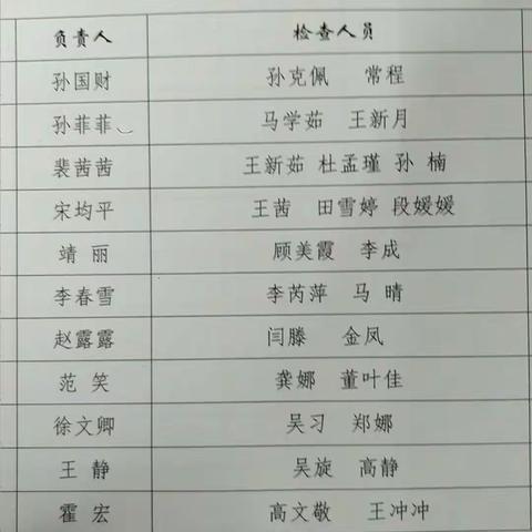 学期末常规检查