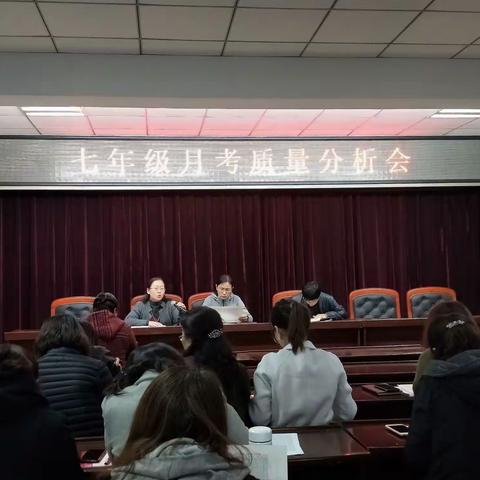 2019—2020七年级第一次月考质量分析会