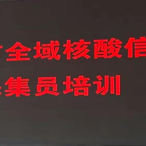 漠河市城市管理综合执法局开展核酸信息采集员培训